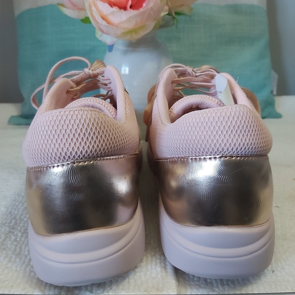 TRAQ by Alegria sneakers walking shoes pink gold - Picture 7 of 15